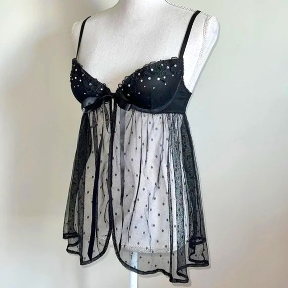 Victoria’s Secret Embellished Floral Babydoll - Picture 2 of 6